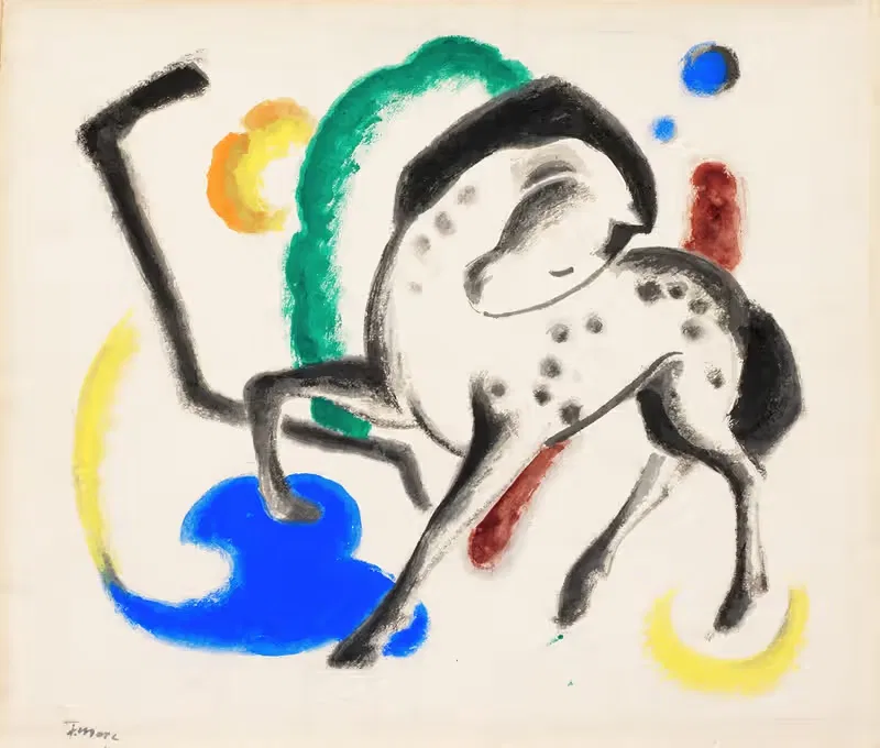 Pferd by Franz Marc, 1912 — digital art print download