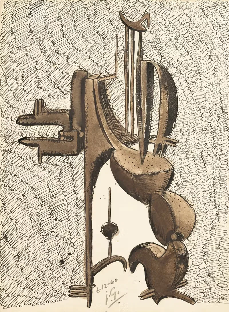 Могущественный персонаж by Хулио Гонсалес, 1940 — digital art print download