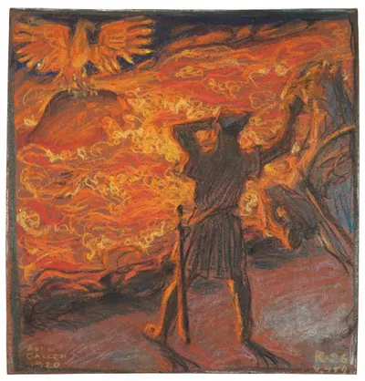 Lemminkäinen Tulijoella by Akseli Gallen-Kallela, 1920 — digital art print download