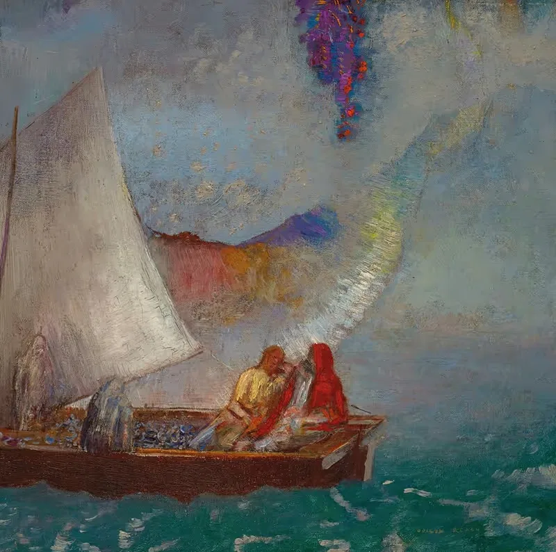 La Voile grise by Odilon Redon — digital art print download