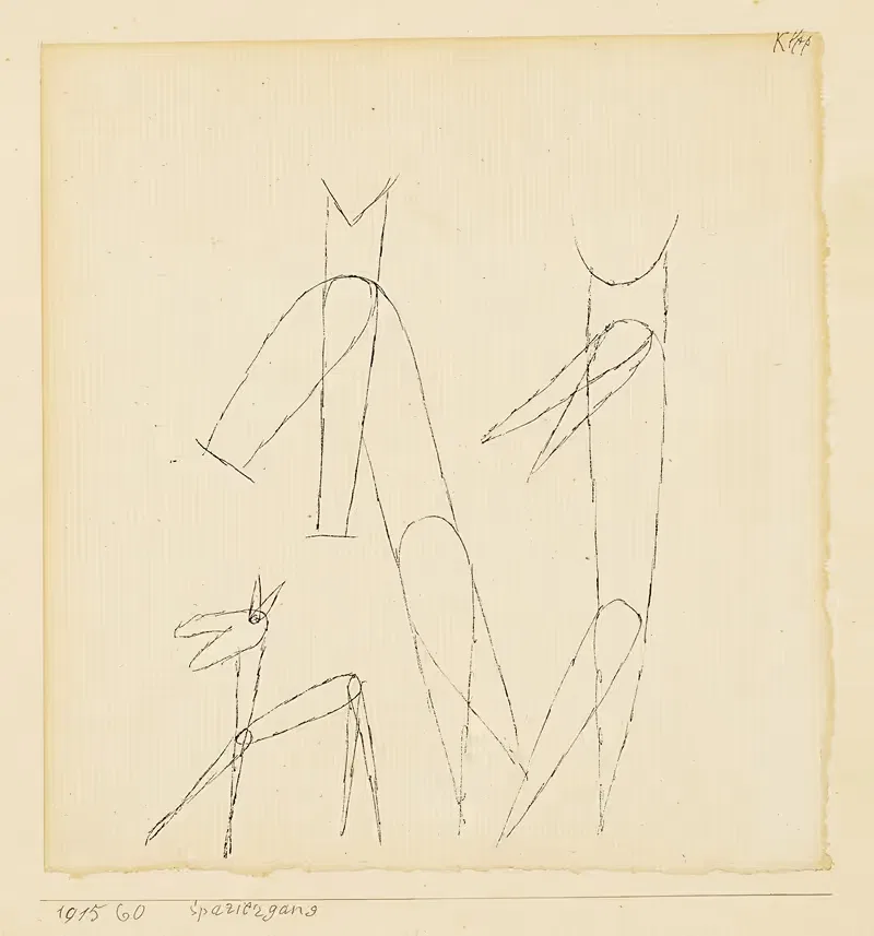 Spaziergang by Paul Klee, 1915 — digital art print download