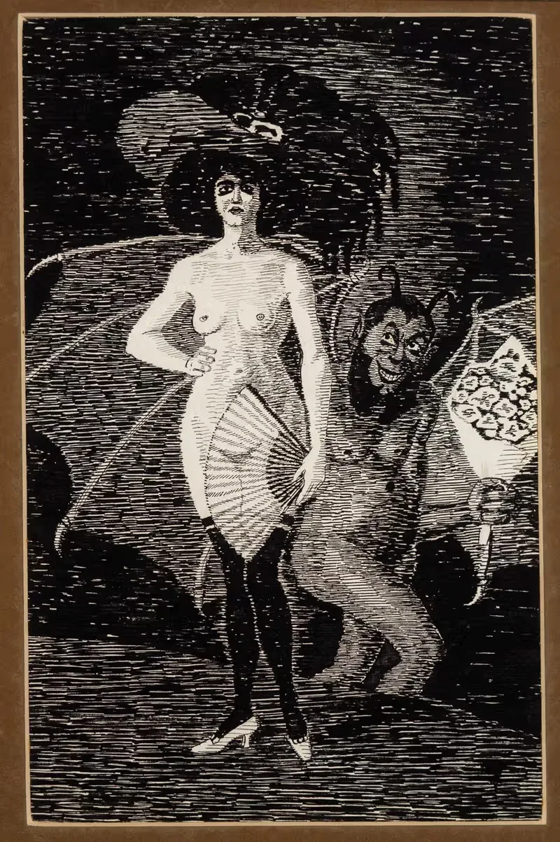 Daam ja Mefistofeles by Erik Obermann, 1913 — digital art print download