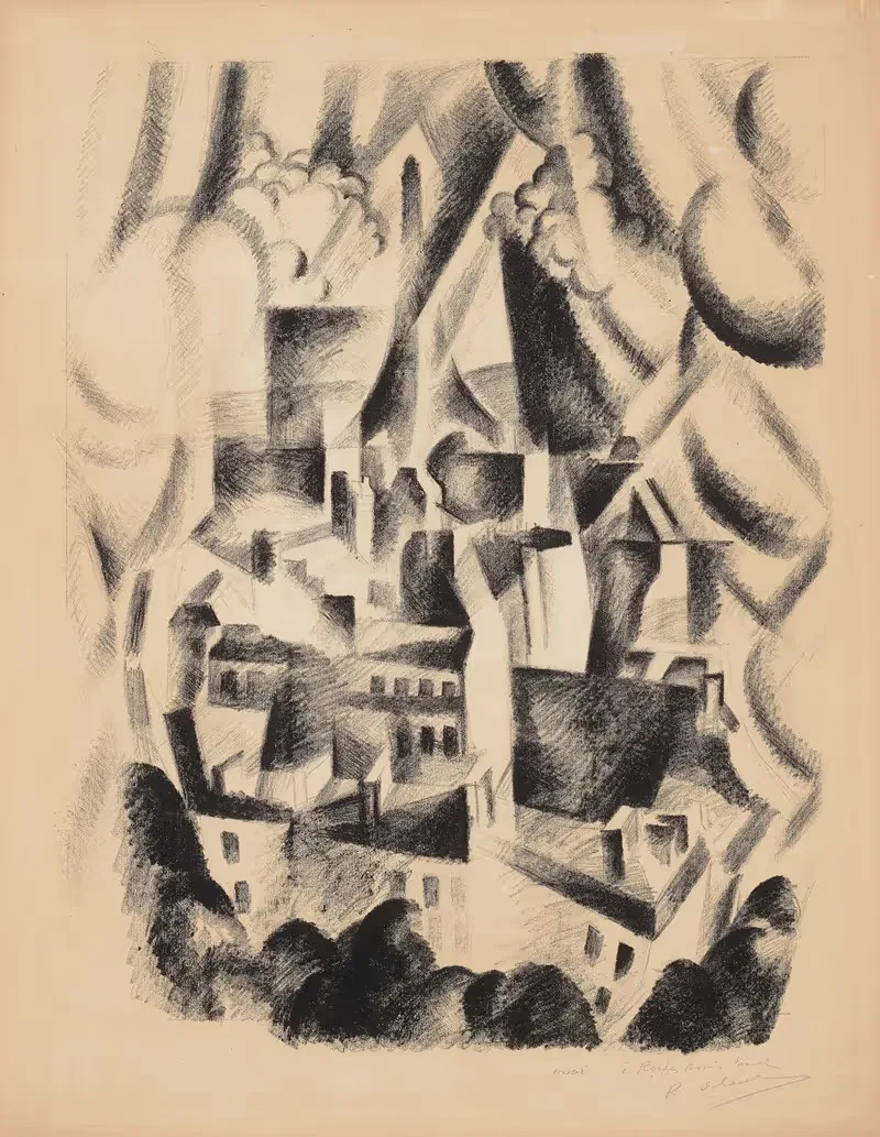 La fenétre sur la ville — Robert Delaunay