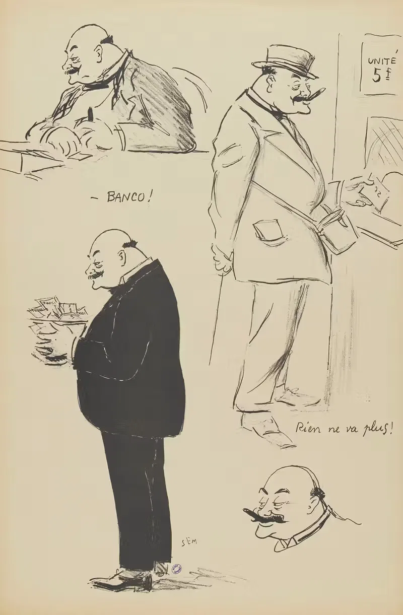 Banco by Georges Goursat (Sem), 1923 — digital art print download