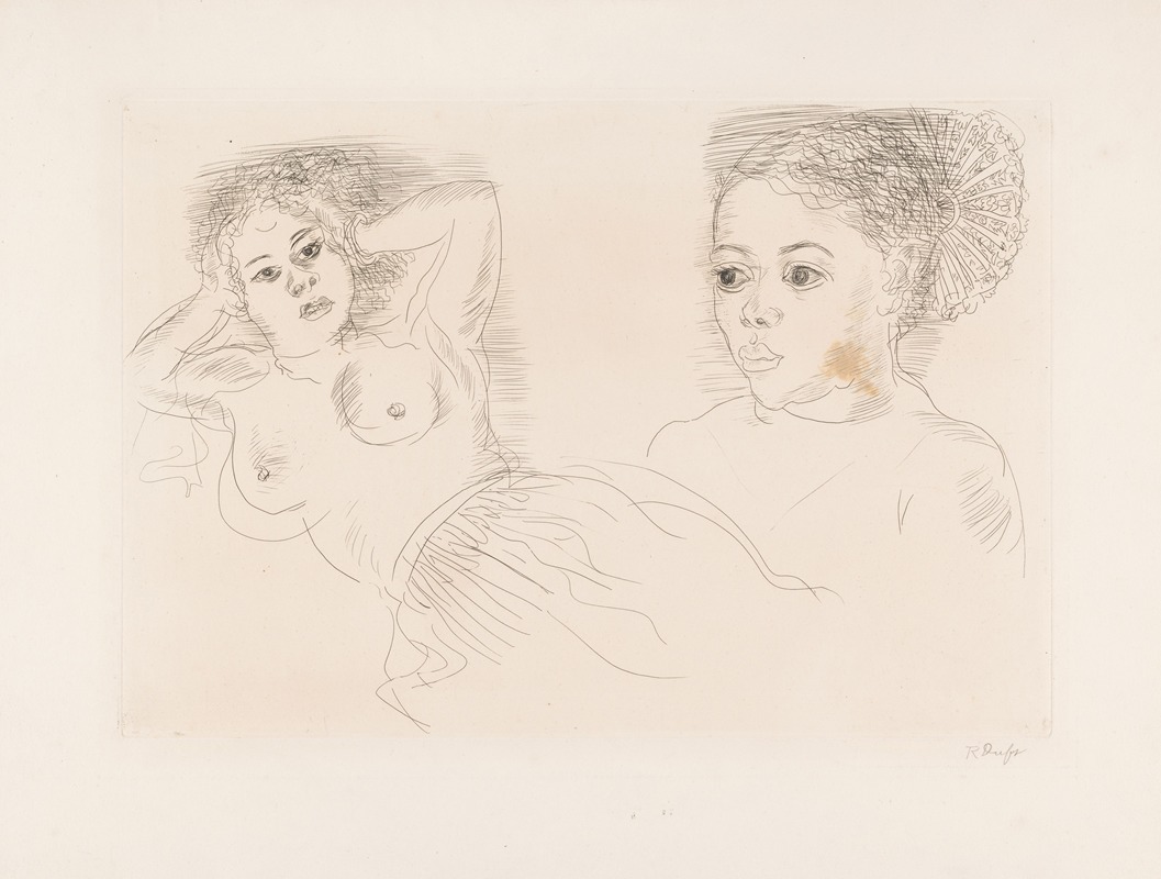 Studies of a Creole by Рауль Дюфи — digital art print download