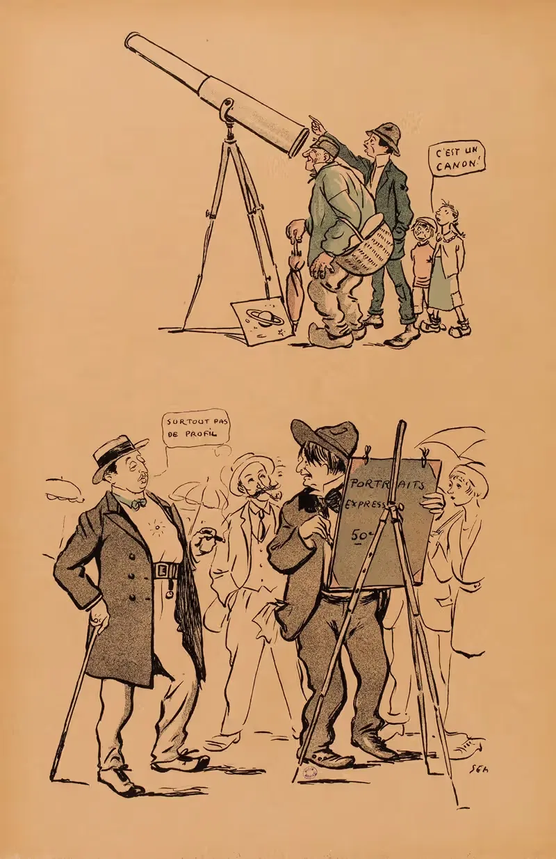 Это канон!; Экспресс-портреты by Жорж Гурсат, 1919 — digital art print download