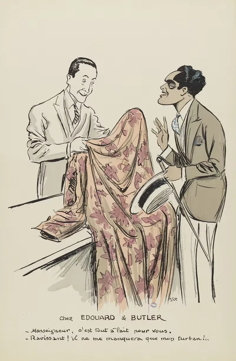 У ЭДУАРДА и БАТЛЕРА by Жорж Гурсат, 1927 — digital art print download