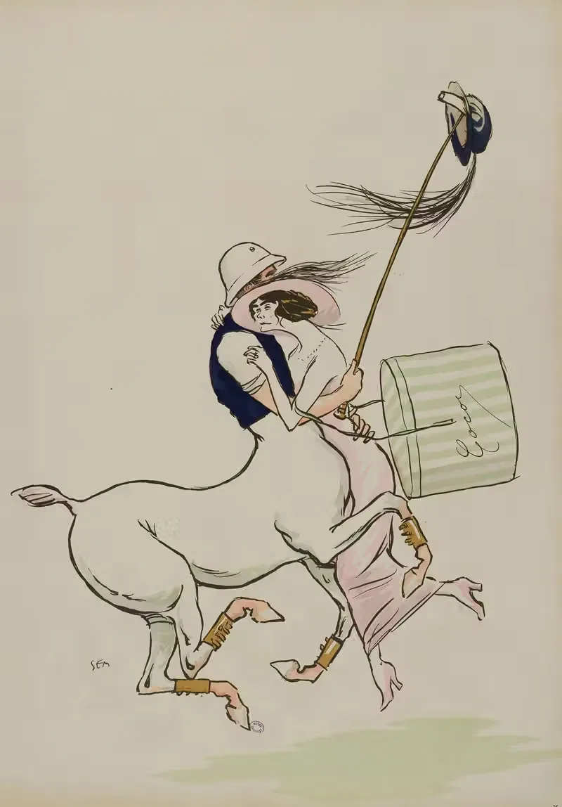 Коко; Габриэль Шанель, Артур Капель by Жорж Гурсат, 1913 — digital art print download