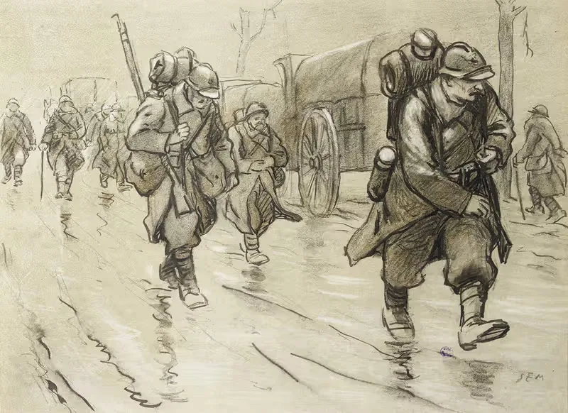 Конвои на дороге by Жорж Гурсат, 1917-1918 — digital art print download