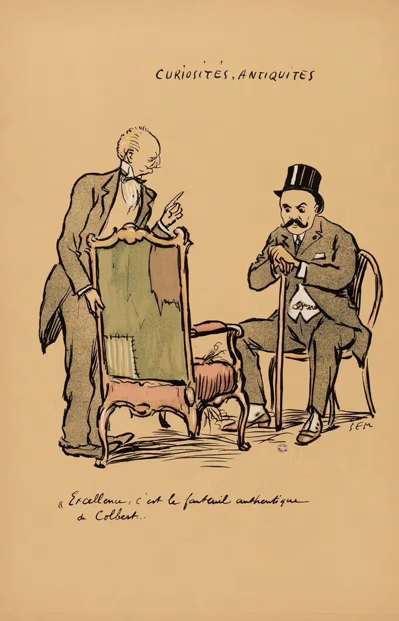 Курьезы, антиквариат by Жорж Гурсат, 1919 — digital art print download