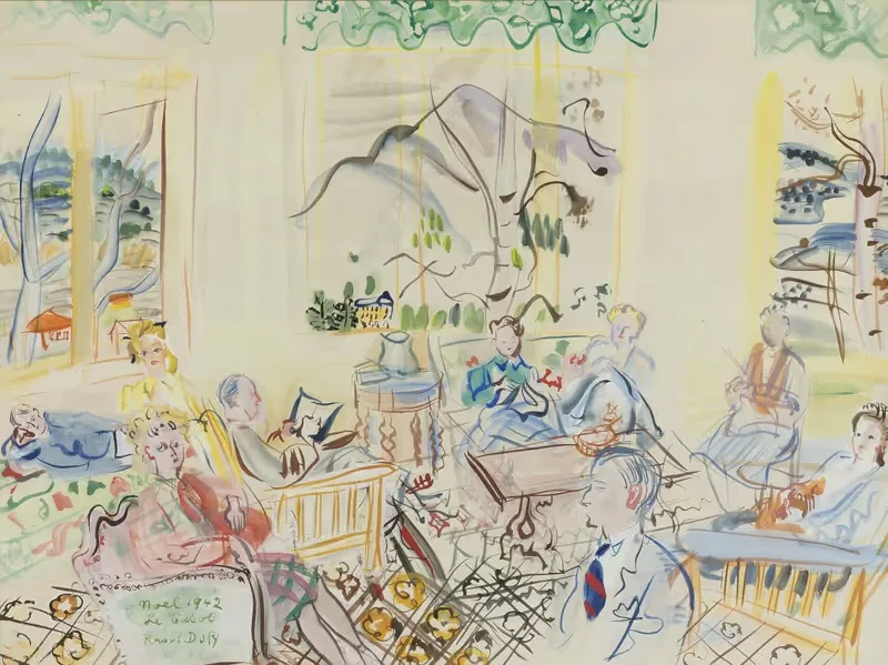 'Le Casot' À vernet-les-bains, noel — Raoul Dufy