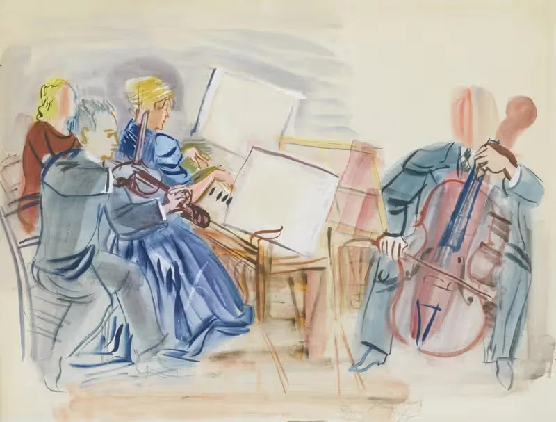 Le Trio Casals by Raoul Dufy — digital art print download