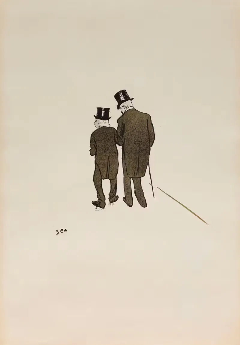 Два старых подписчика Опера by Жорж Гурсат, 1901 — digital art print download