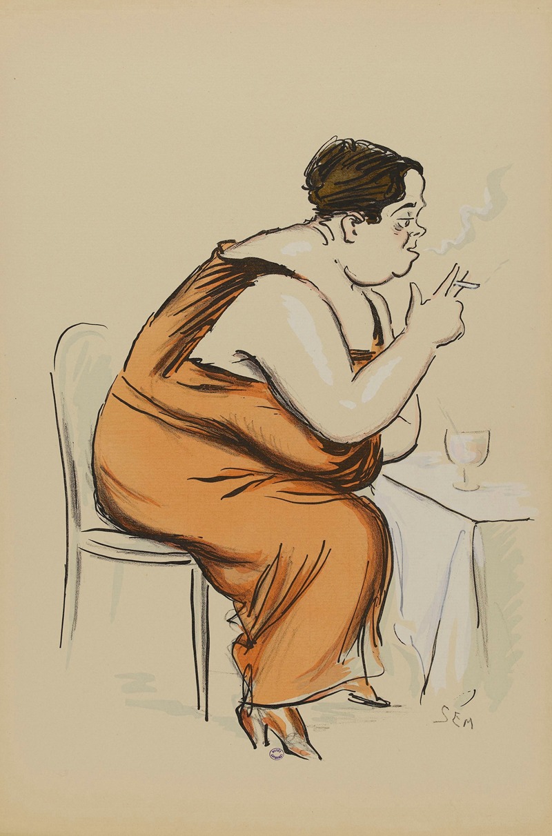 Эльза Максвелл by Жорж Гурсат, 1920 — digital art print download