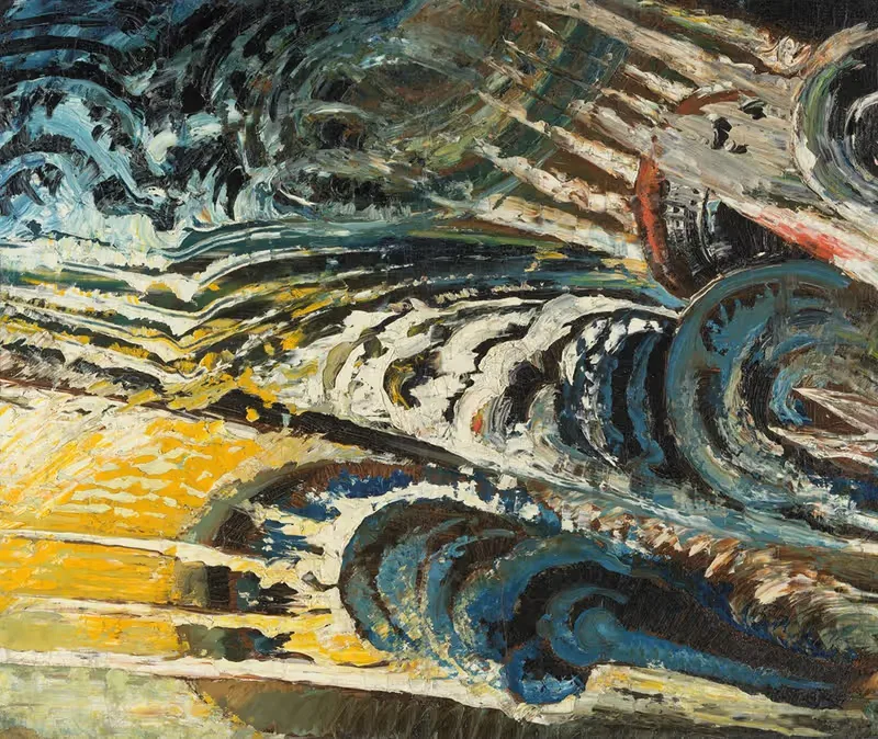 Abstract-futurist Composition by Chris Lanooy, c. 1912 — digital art print download
