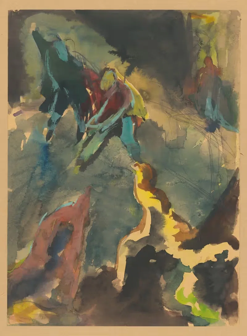 Фигуральная композиция (борьба) by Ян Новак, 1940–1944 — digital art print download
