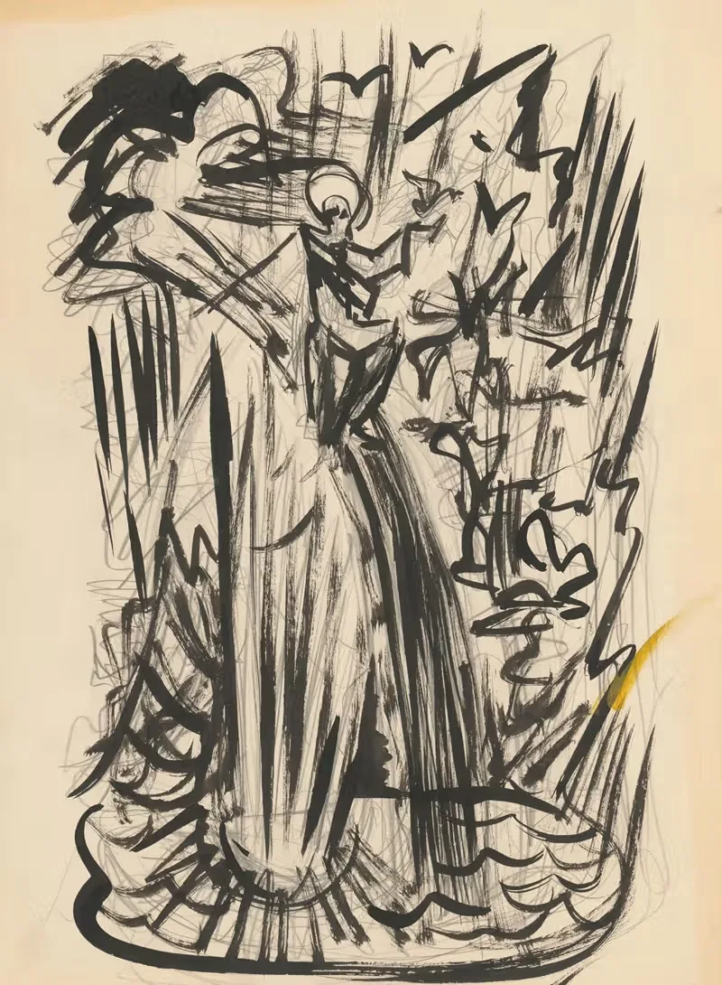 Религиозный мотив by Ян Новак, 1940–1944 — digital art print download