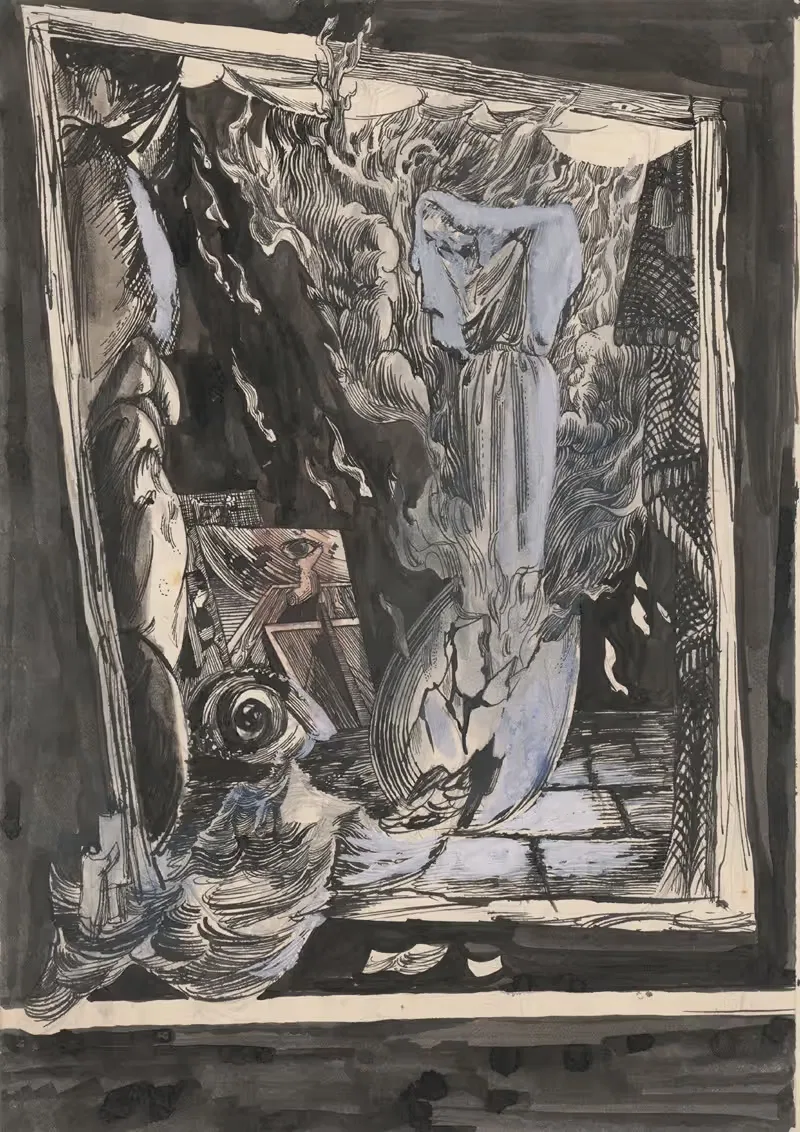 Surrealistická kompozícia by Ján Novák, 1940–1944 — digital art print download