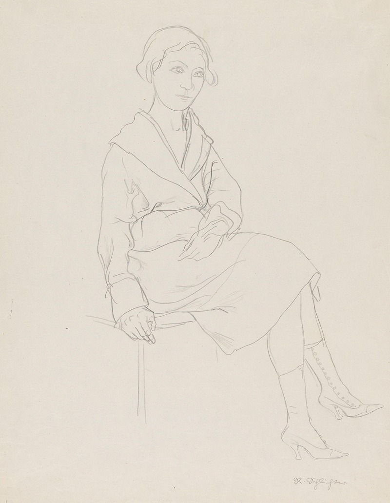 Dienstmädchen by Рудольф Шлихтер, 1925 — digital art print download