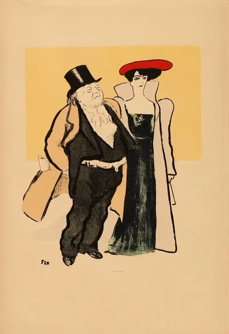 Семейная жизнь Катюль Мендеса by Жорж Гурсат, 1905 — digital art print download