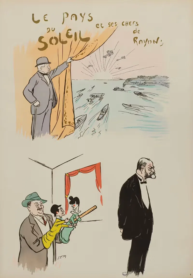 le pays du soleil et ses chefs de rayon — Georges Goursat (Sem)