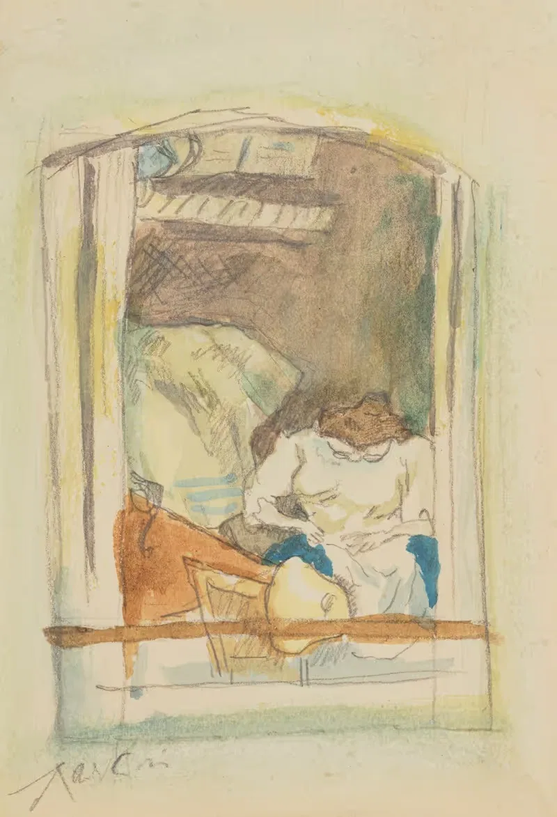 У окна by Жюль Паскин, 1909 — digital art print download