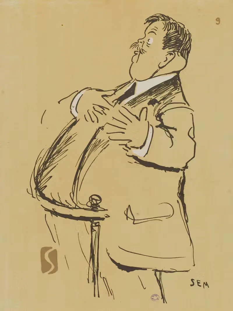 M. Charles Humbert by Georges Goursat (Sem), 1918 — digital art print download