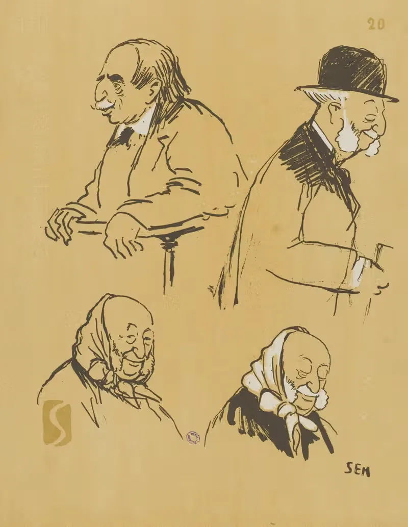 М. Жан Фино и М. Артур Мейер by Жорж Гурсат, 1918 — digital art print download