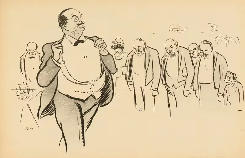 M. Lilaz et son personnel — Georges Goursat (Sem)