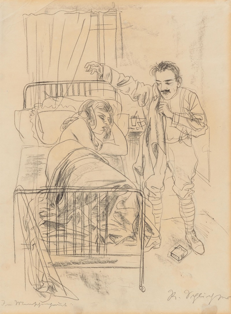 Zu Menschenhaut (Der Morgen danach) by Рудольф Шлихтер, 1924 — digital art print download