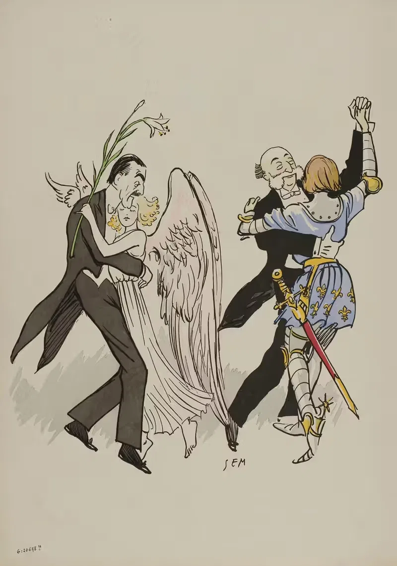 Марсель Фукье и Артур Мейер by Жорж Гурсат, 1913 — digital art print download