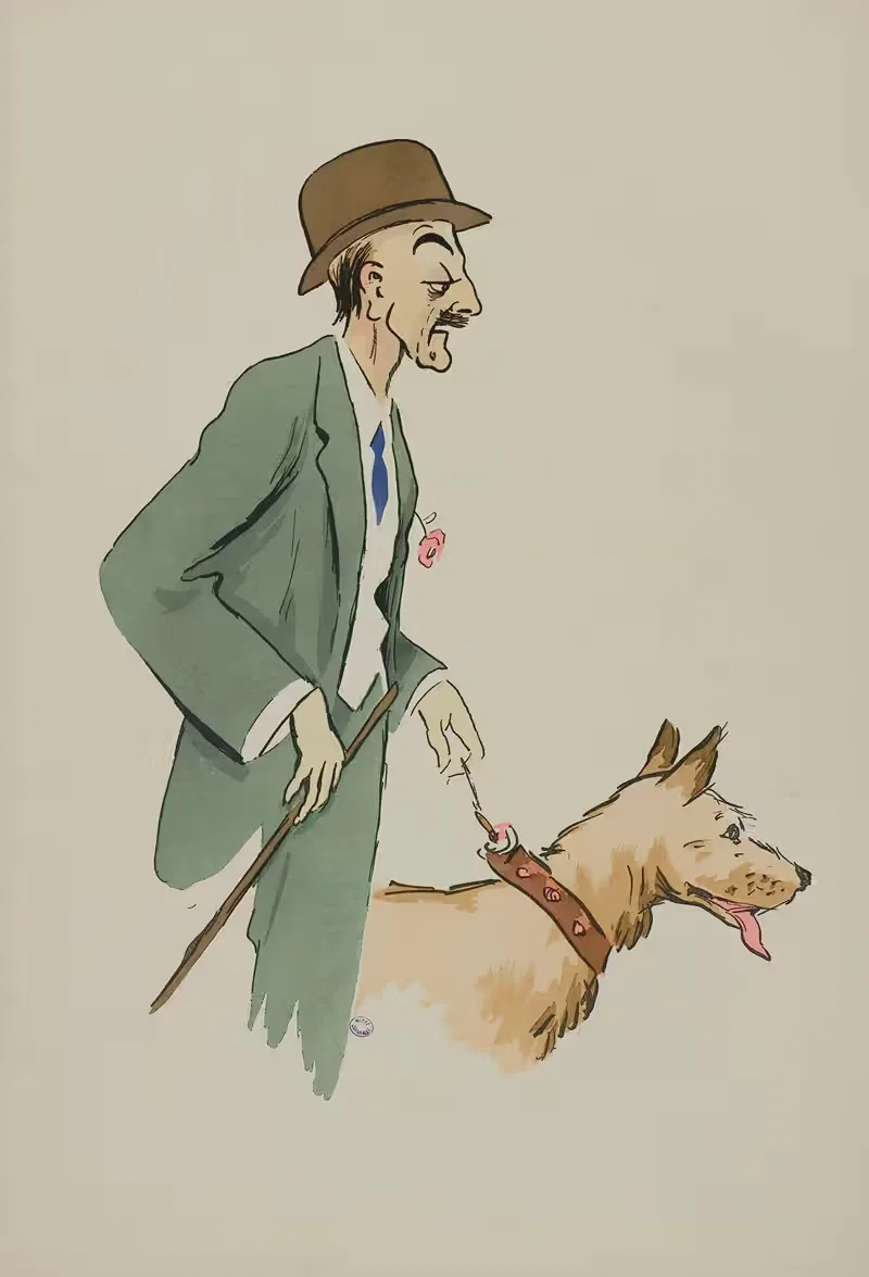 Marcel Fouquier by Georges Goursat (Sem), 1912 — digital art print download