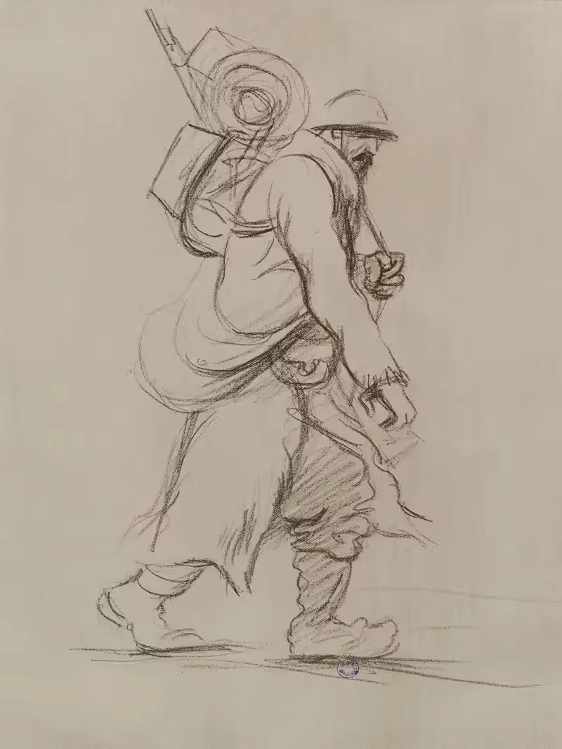 Марш пехотинца by Жорж Гурсат, 1915-1916 — digital art print download