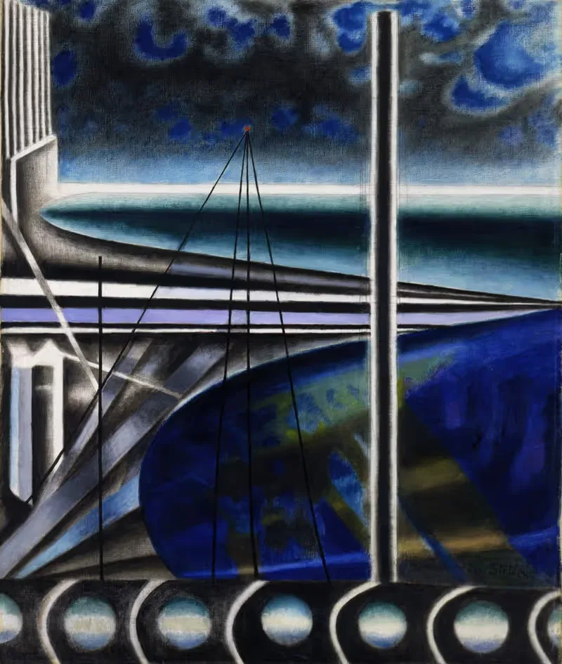 Metropolitan Port by Joseph Stella — digital art print download