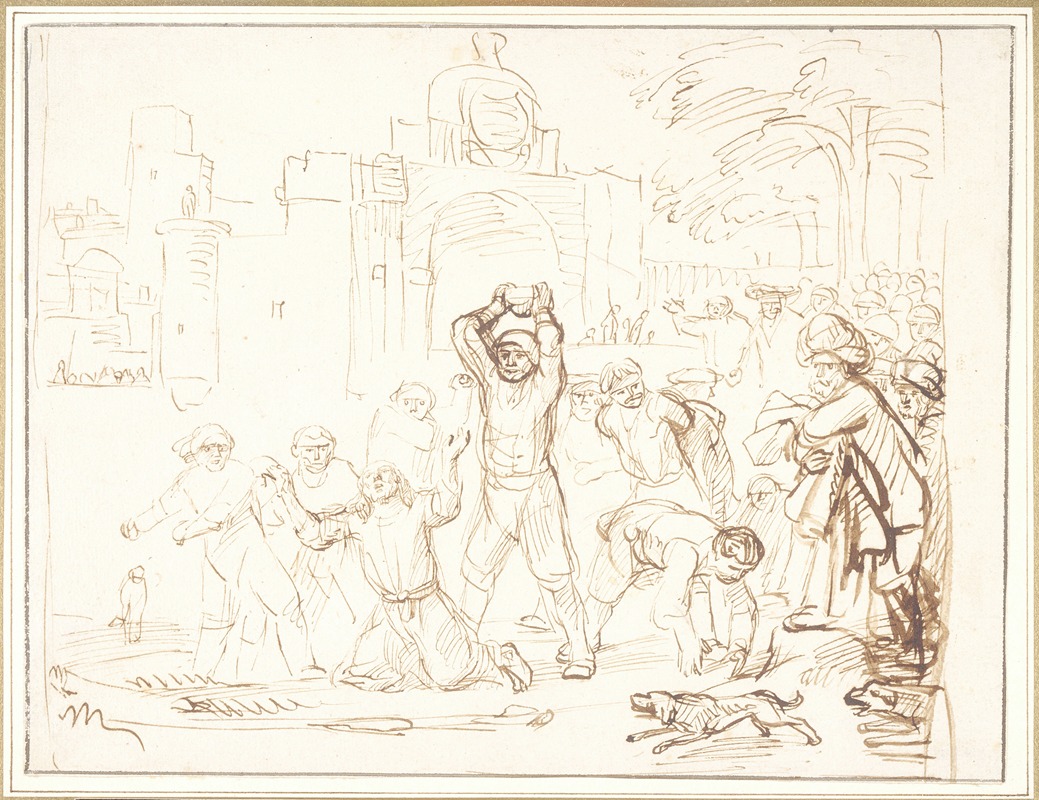 The Stoning of Saint Stephen — Samuel van Hoogstraten