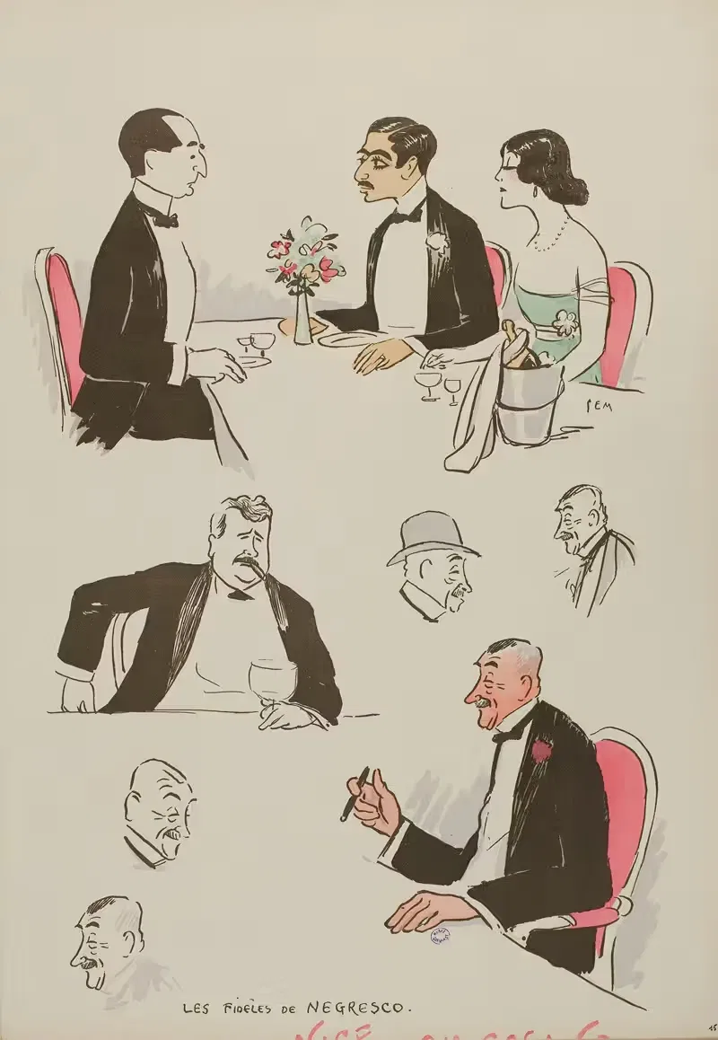Ницца - в казино by Жорж Гурсат, 1913 — digital art print download