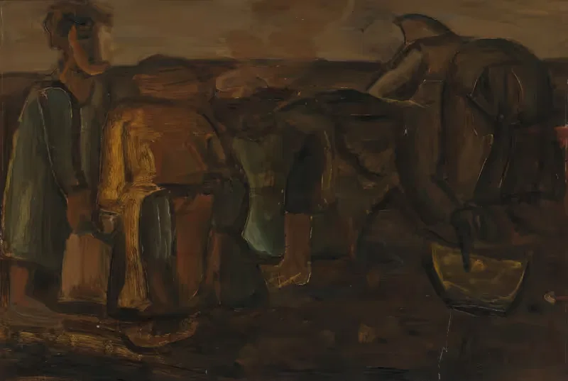 De aardappelrooiers by Constant Permeke, 1936 — digital art print download
