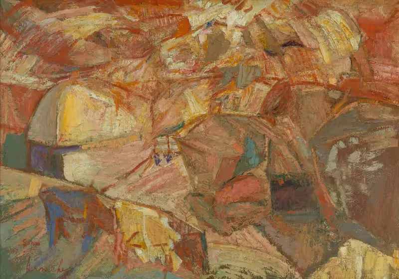 Уборка в Девоншире by Констант Пермеки, 1917 — digital art print download