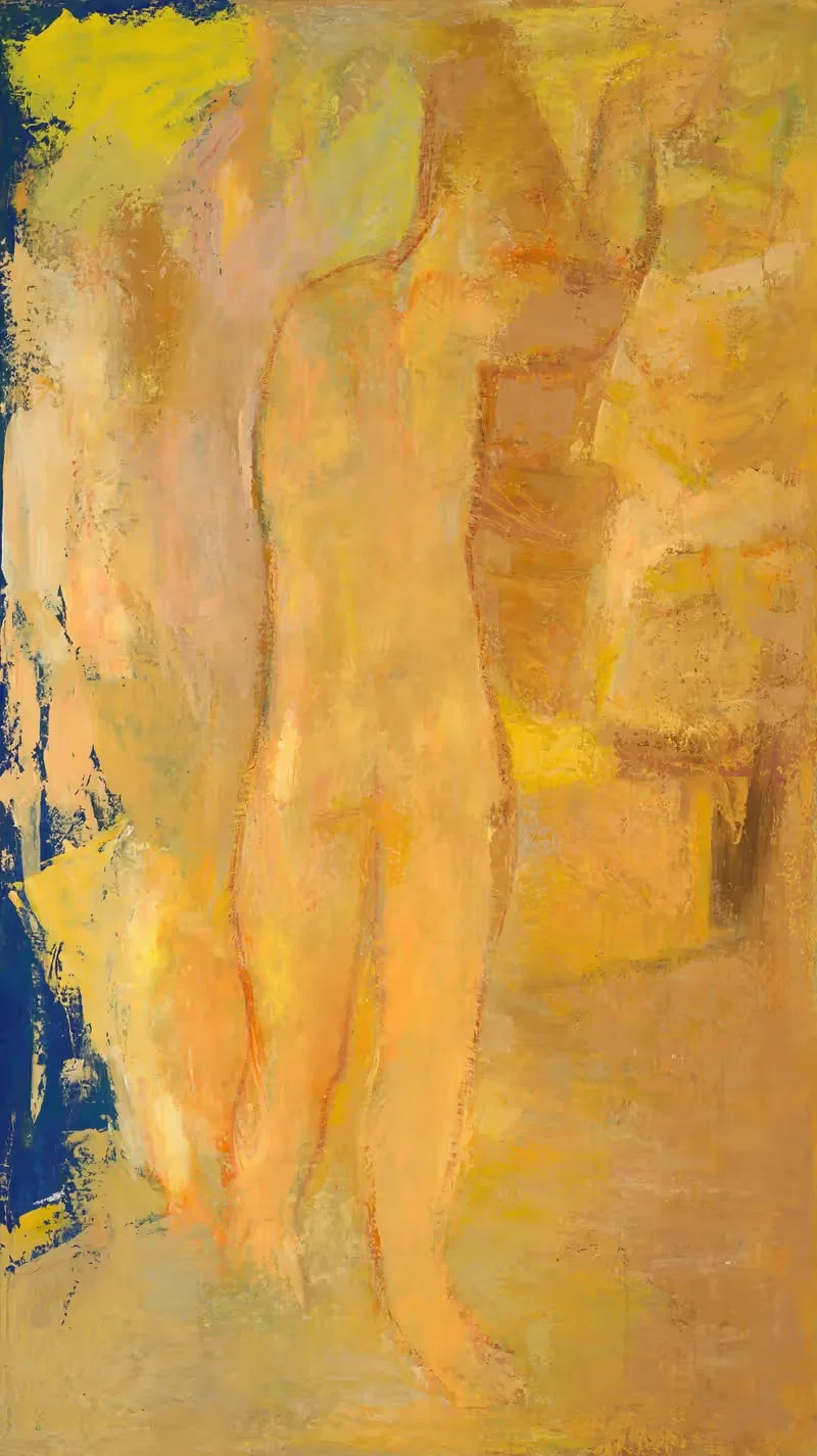 Желтая обнаженная by Констант Пермеки, 1951 — digital art print download