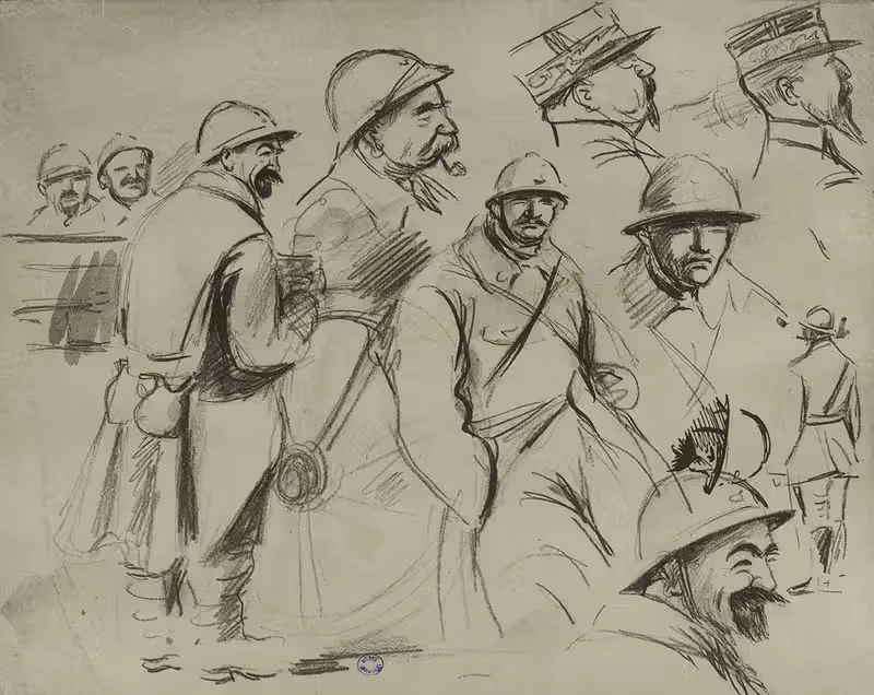Физиономии войны by Жорж Гурсат, 1915-1916 — digital art print download