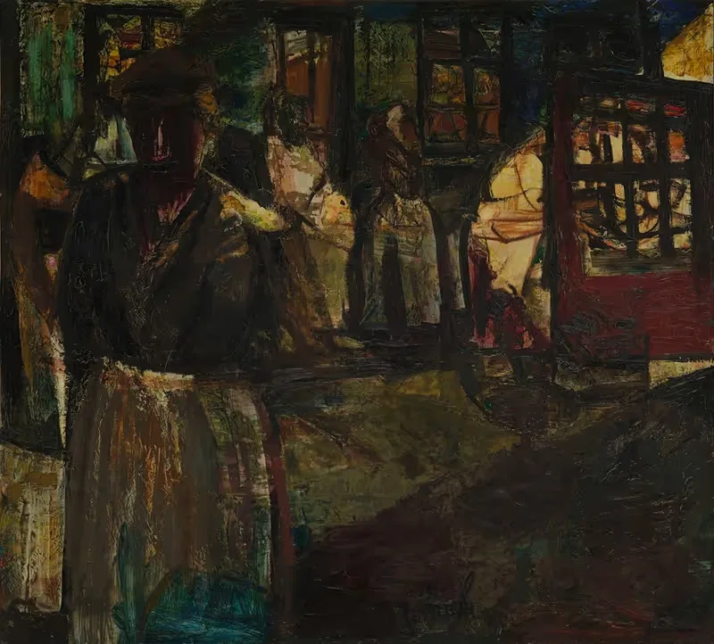 Visserskwartier 's avonds — Constant Permeke