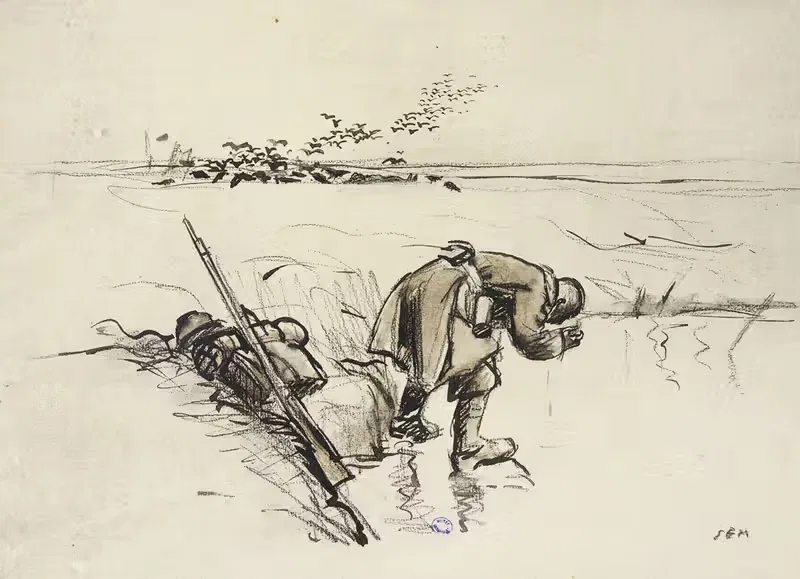 Освежение у пруда by Жорж Гурсат, 1917-1918 — digital art print download