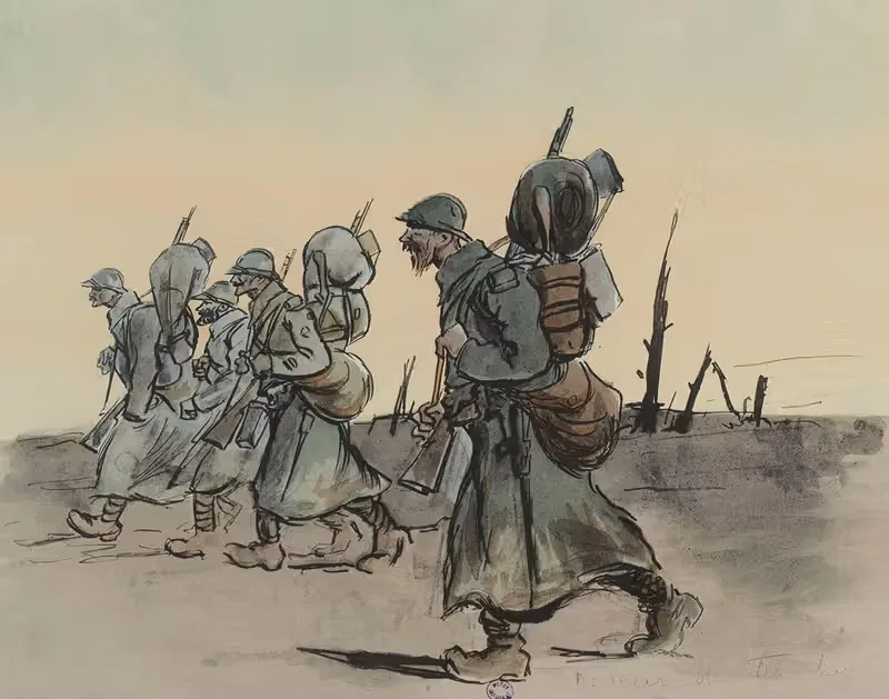 Возвращение из траншей by Жорж Гурсат, 1915-1916 — digital art print download