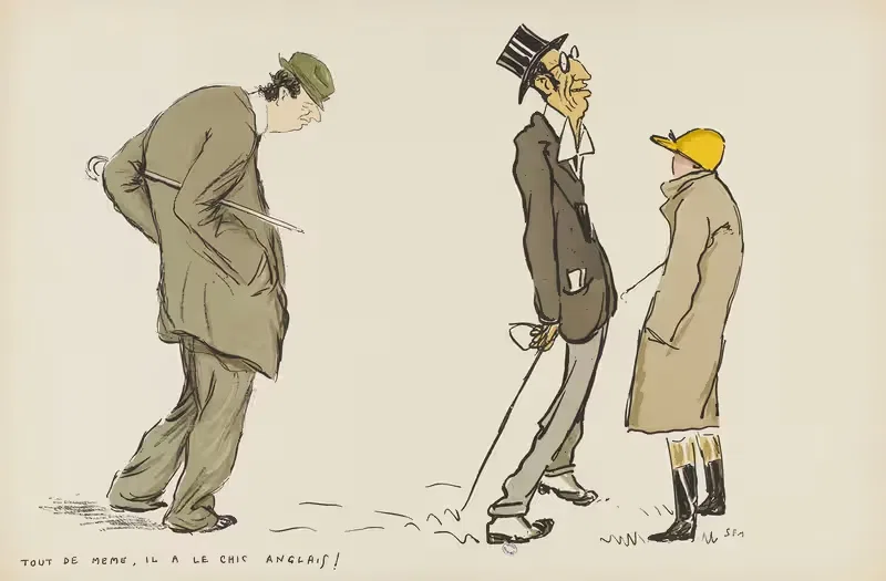 Tout de même, il a le chic anglais ! by Georges Goursat (Sem), 1900-1934 — digital art print download