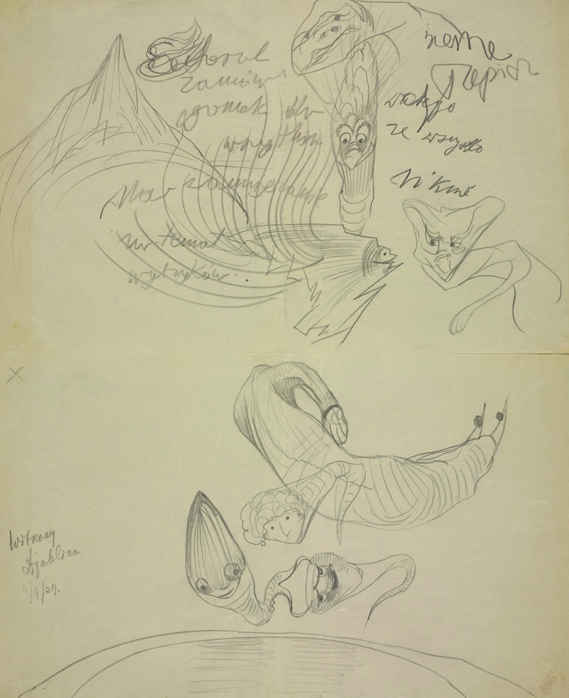 Bez tytułu ; Diablica by Станислав Игнацы Виткевич, 1929 — digital art print download
