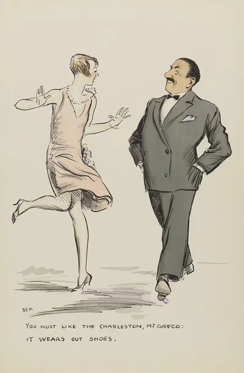 You must like the Charleston, Mr Greco — Georges Goursat (Sem)