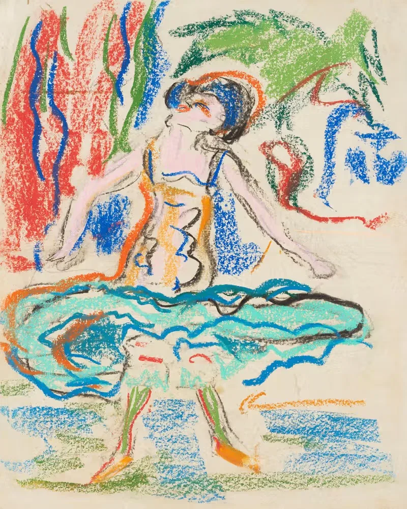 Kabarett-Tänzerin by Ernst Ludwig Kirchner, 1908 — digital art print download