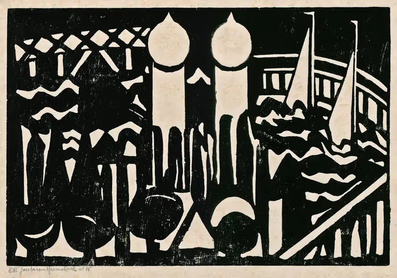 Композиция XVI № 1 by Якоба ван Хемскерк, 1917 — digital art print download