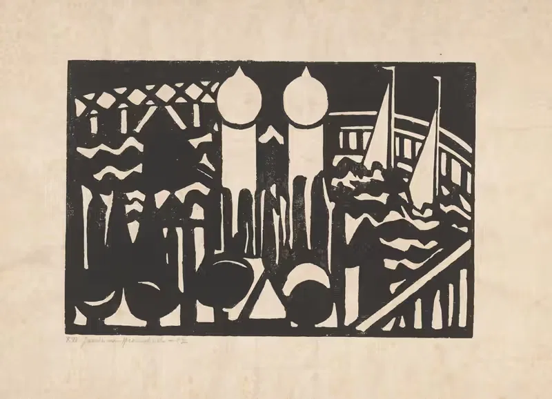 Compositie XVI no. 2 by Jacoba van Heemskerck, 1917 — digital art print download