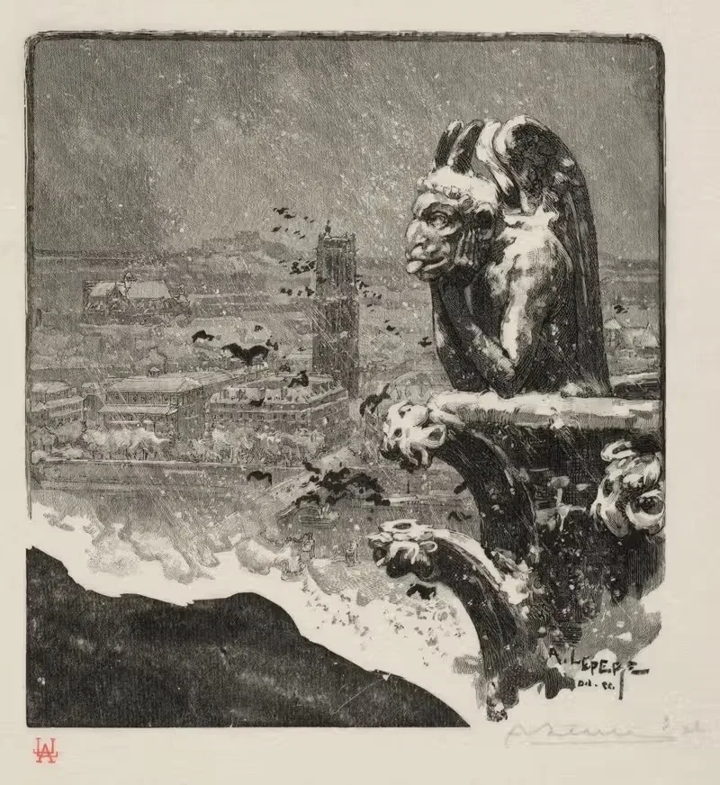 Стрижи Нотр-Дам by Огюст Луи Лепер, 1890 — digital art print download